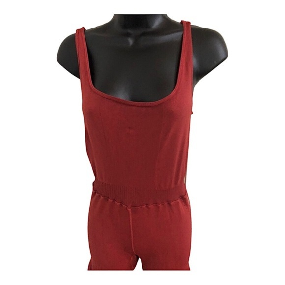Free People FP‎ movement brick reddish brown Good karma onesie jumpsuit size M/L - Picture 4 of 10